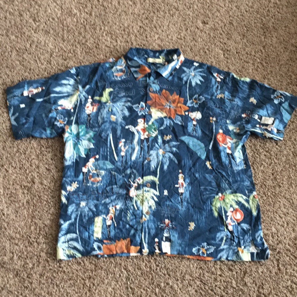 Tommy Bahama Hawaiian Shirt - Christmas Sexy Elves